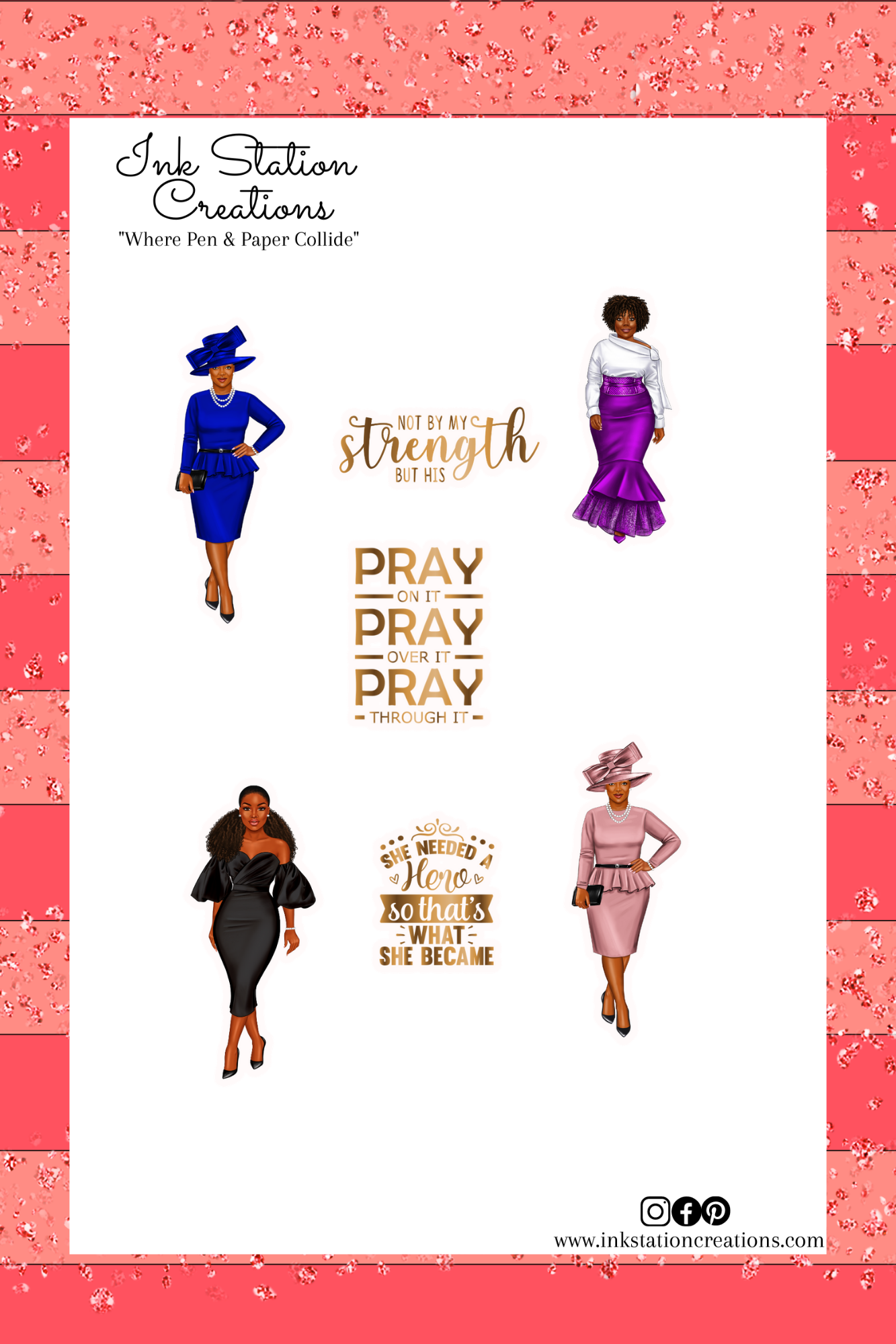 Church Girl Stickers