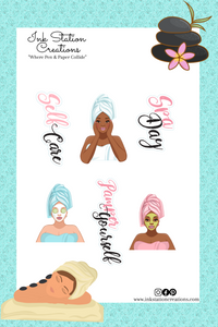 Spa Day Stickers