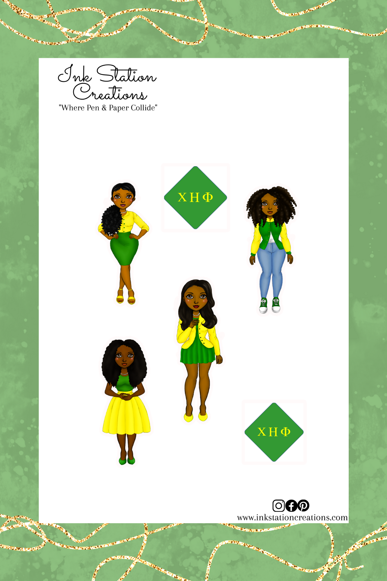 Nurse Soror Stickers